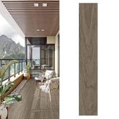 undefined - Gres Porcelánico 15x90 cm Yale Dark Grey Gris Oscuro 1.08 m2