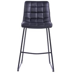 JUST HOME COLLECTION - Silla bar PU negra Belma