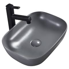 SENSI DACQUA - Lavamanos con Forma Rectangular Porcelana 46.5x13.5x32 cm