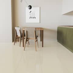 HOLZTEK - Porcelanato 60x60 Beige Brillante 1,44 m2