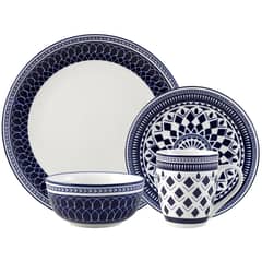 JUST HOME COLLECTION - Juego de Loza 16 Piezas Porcelana Tokio Multicolor