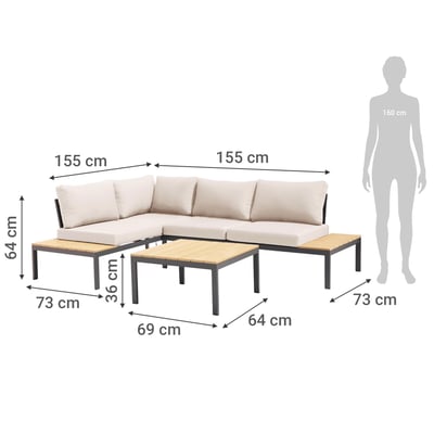 Imagen 2 del producto Juego de living de terraza Saint John 3 piezas