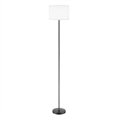 JUST HOME COLLECTION - Lámpara Pie Ciao 1l E27 Negro/Beige
