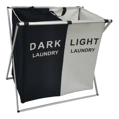 KLEINE WOLKE - Cesto de Ropa Plegable 60x60x39 cm 106 l Blanco y Negro