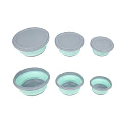 KLIMBER - Set 3 Bowl Colapsables Polipropileno Verde