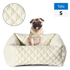 PETIZOOS - Cama Rectangular para Perro 19x60x40 cm Beige