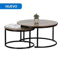 JUST HOME COLLECTION - Mesa de centro Tallin Madera 77x77x40 cm