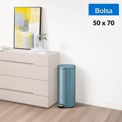 EKO - Basurero 30 Litros Plástico Azul