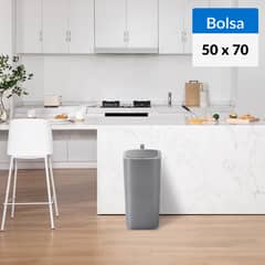 EKO - Basurero 30 Litros Plástico Gris