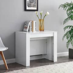 JUST HOME COLLECTION - Mesa de Comedor Modular Extensible Blanco 90x75x51 cm