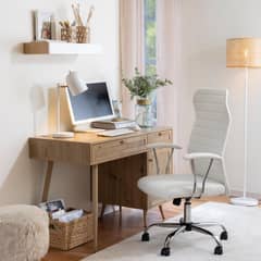 JUST HOME COLLECTION - Silla Escritorio Ejecutiva Sezawa Blanco