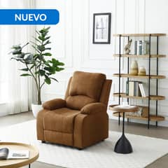 JUST HOME COLLECTION - Sillón Reclinable 1 cuerpo Bishop 91x95x106 cm Café