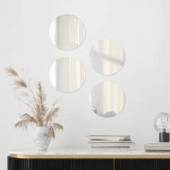 JUST HOME COLLECTION - Set Espejos Decorativos Forma Redonda 20x20 cm