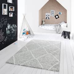 JUST HOME COLLECTION - Alfombra Living Sherpa 160x230 cm Gris