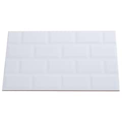HOLZTEK - Cerámica 25x40 cm Brick Blanco 1.5 m2