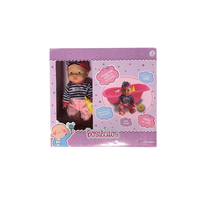 Muneca 28 Cm Con Banera Top Ofertitas