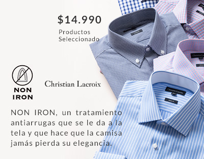 Camisas Non Iron hombre