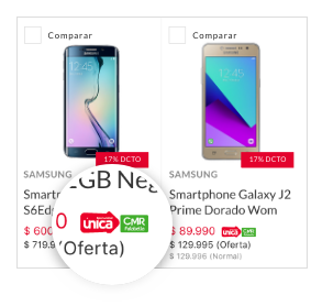 Busca el producto que quieres y que tenga Oportunidad Única CMR